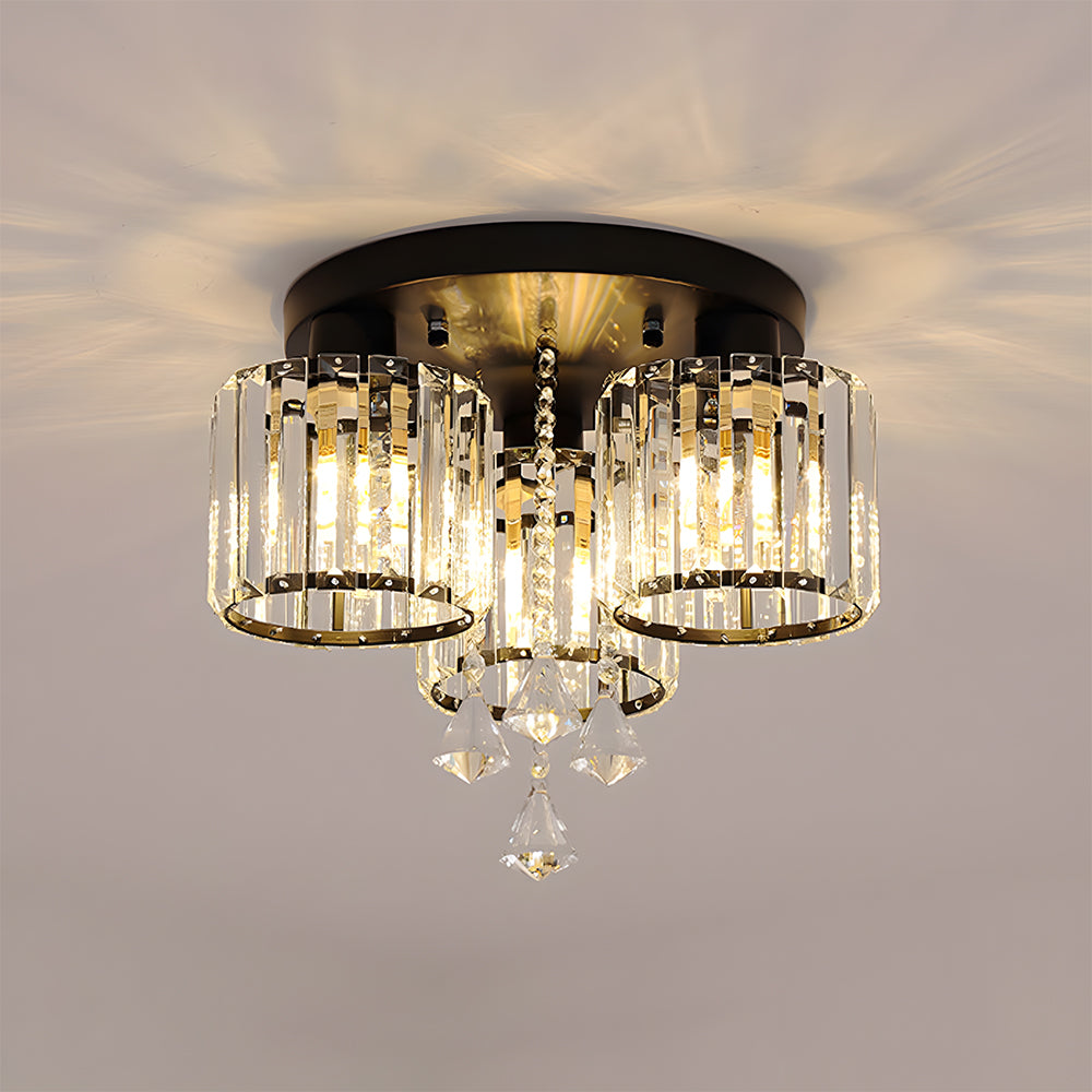 Contemporary Crystal Flush Mount Ceiling Lights - Image 2